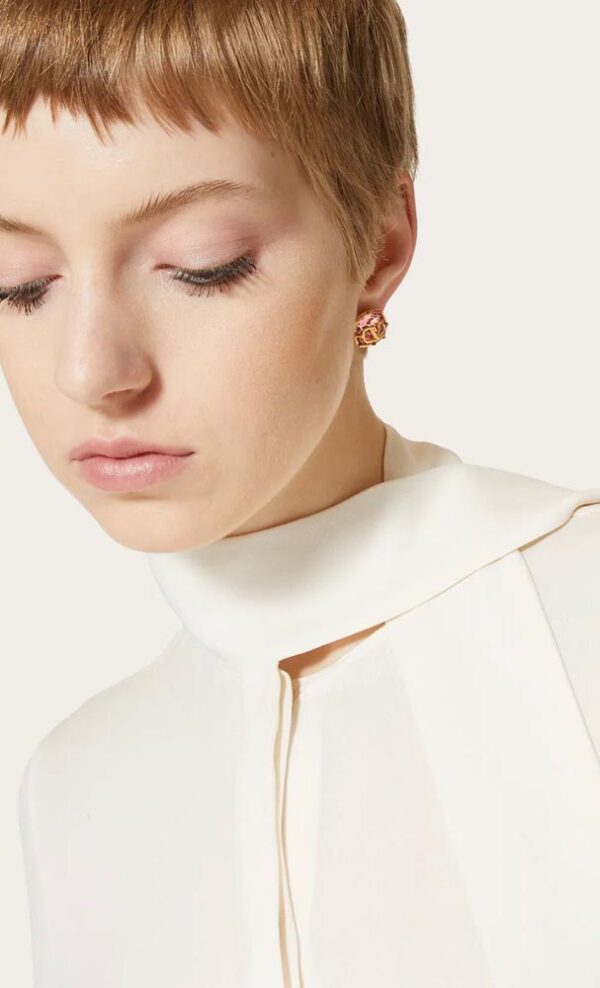 Elegant Valentino Jewelry Set (Neckless+Earrings) - Image 5