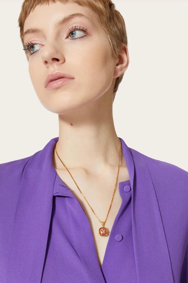 Elegant Valentino Jewelry Set (Neckless+Earrings) - Image 4