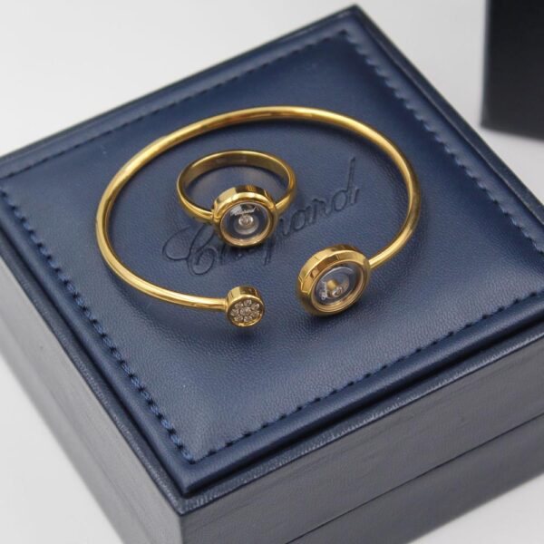 Exclusive Chopard Jewelry Set (Earring + Bracelets)