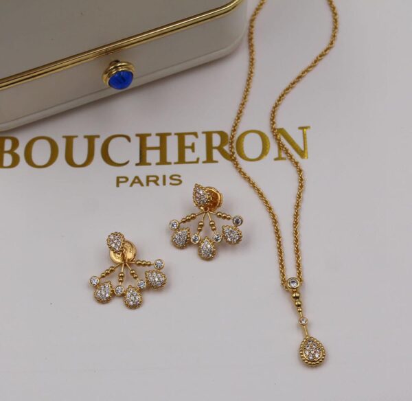 Ellite Boucheron Jewelry Set (Neckless+Earrings) - Image 3