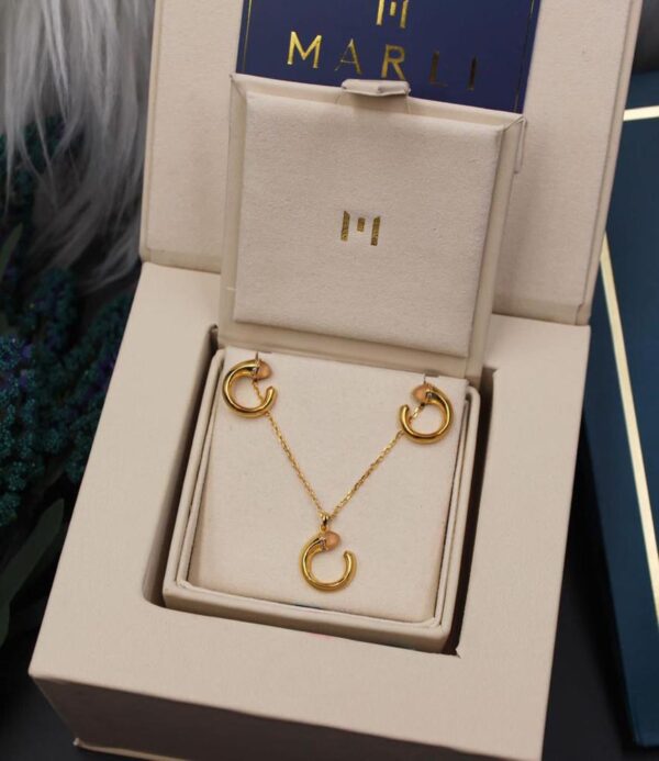 Lavish Marli Jewelry Set (Neckless + Earrings)