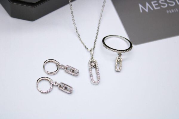 Elegant Messika Jewelry Set (Neckless + Earrings) - Image 2